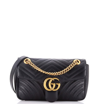 Gucci GG Marmont Flap Bag Matelasse Leather Medium
