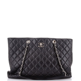 Chanel Classic CC Shopping Tote Quilted Calfskin Large