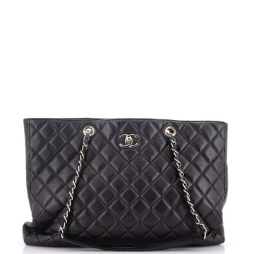 Chanel Classic CC Shopping Tote Quilted Calfskin Large