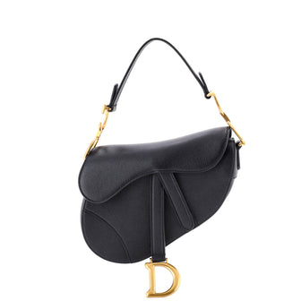 Christian Dior Saddle Handbag Leather Mini