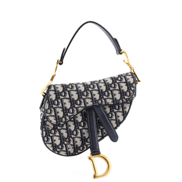 Christian Dior Saddle Handbag Oblique Canvas Mini