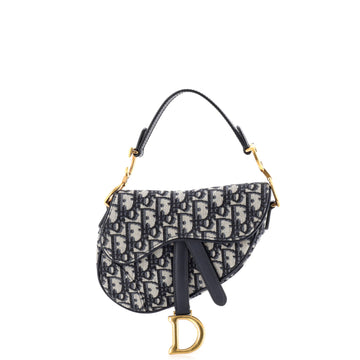 Christian Dior Saddle Handbag Oblique Canvas Mini