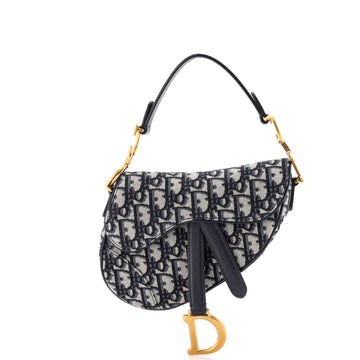 Christian Dior Saddle Handbag Oblique Canvas Mini