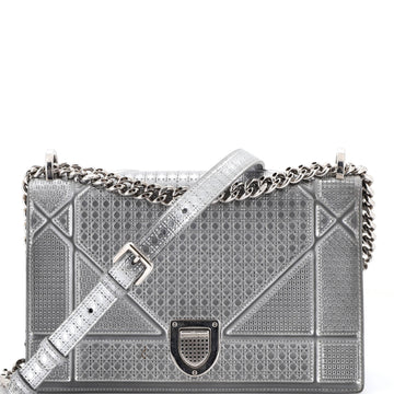 Christian Dior Diorama Flap Bag Cannage Embossed Calfskin Medium
