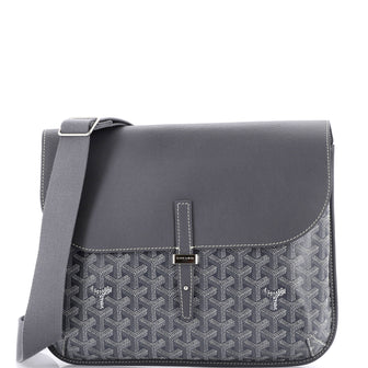 Goyard Coursier Messenger Bag Coated Canvas and Leather
