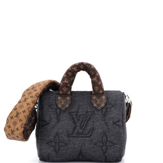 Louis Vuitton Speedy Bandouliere Bag Monogram Quilted Econyl Nylon 25