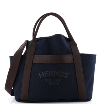 Hermes Sac De Pansage Groom Handbag Canvas