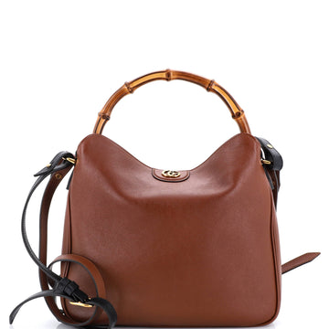 Gucci Diana NM Bamboo Shoulder Bag Leather Medium