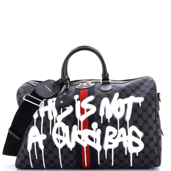 Balenciaga x Gucci The Hacker Project Duffle Bag Graffiti BB Canvas Medium