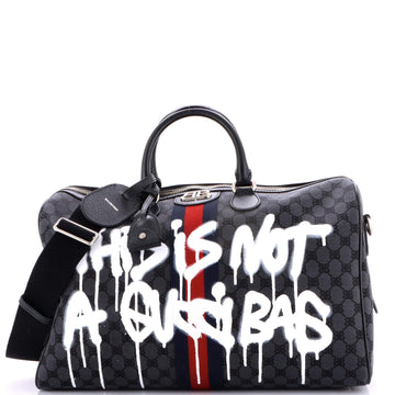 Balenciaga x Gucci The Hacker Project Duffle Bag Graffiti BB Canvas Medium