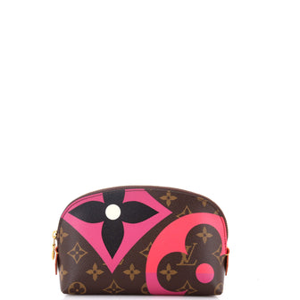 Louis Vuitton Cosmetic Pouch Limited Edition Game On Monogram Canvas