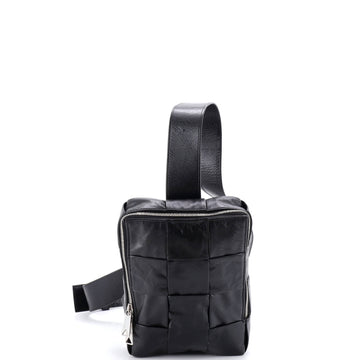 Bottega Veneta Cassette Sling Crossbody Bag Maxi Intrecciato Leather