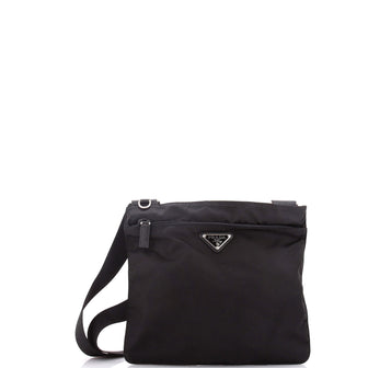Prada Flat Messenger Bag Tessuto Small