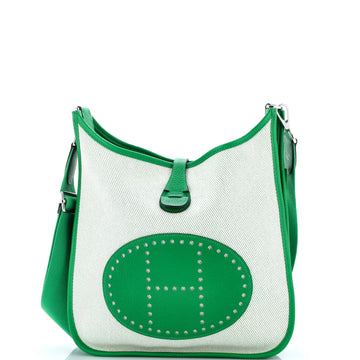 Hermes Evelyne Bag Gen III Toile and Leather PM