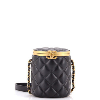 Chanel Crown Box Vanity Bag Quilted Lambskin Mini