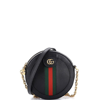 Gucci Ophidia Round Shoulder Bag Leather Mini