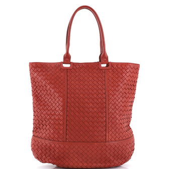 Bottega Veneta Panelled Flat Tote Intrecciato Nappa