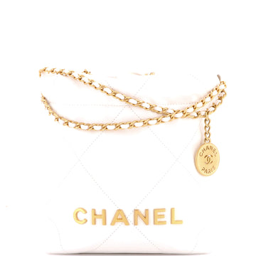 Chanel 22 Chain Hobo Quilted Calfskin Mini
