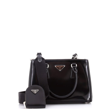 Prada Galleria Double Zip Tote Spazzolato Leather Small