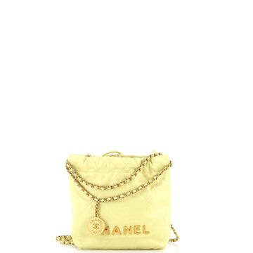 Chanel 22 Chain Hobo Quilted Calfskin Mini