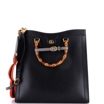 Gucci Diana NM Bamboo Handle Tote Leather Large