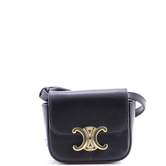 Celine Triomphe Shoulder Bag Smooth Calfskin Mini