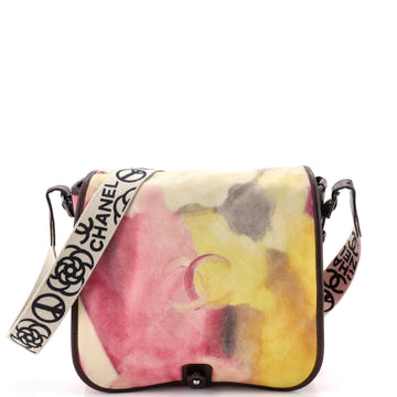 Chanel Flower Power Messenger Bag Multicolor Printed Nubuck