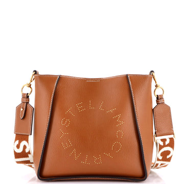 Stella McCartney Logo Crossbody Bag Perforated Faux Leather Mini