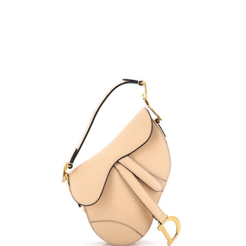 Christian Dior Saddle Handbag Leather Mini