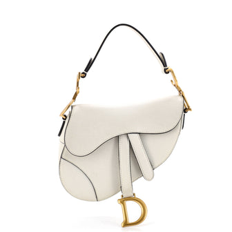 Christian Dior Saddle Handbag Leather Mini