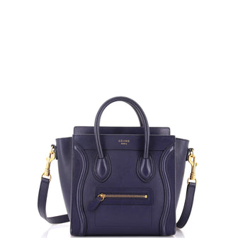 Celine Luggage Bag Smooth Leather Nano