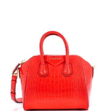 Givenchy Antigona Bag Crocodile Embossed Leather Mini