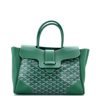 Goyard Saigon Tote Bag Coated Canvas with Leather