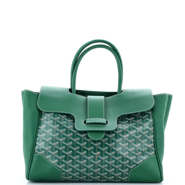 Goyard Saigon Tote Bag Coated Canvas with Leather