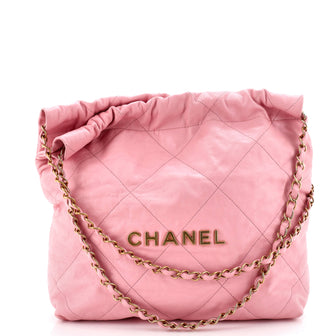 Chanel 22 Chain Hobo Quilted Calfskin Small
