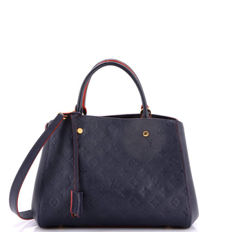 Louis Vuitton Montaigne Handbag Monogram Empreinte Leather MM