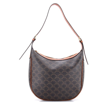 Celine Heloise Bag Triomphe Coated Canvas Medium