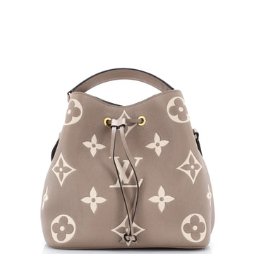 Louis Vuitton NeoNoe Handbag Bicolor Monogram Empreinte Giant MM