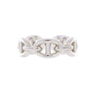 Hermes Chaine d'Ancre Enchainee Ring Sterling Silver Small