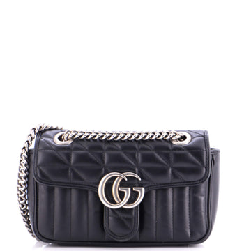 Gucci GG Marmont Flap Bag Mixed Matelasse Leather Mini