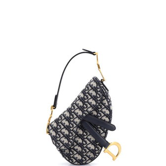 Christian Dior Saddle Handbag Oblique Canvas Mini
