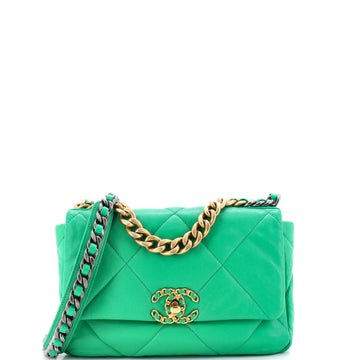 Chanel 19 Flap Bag Quilted Leather Medium