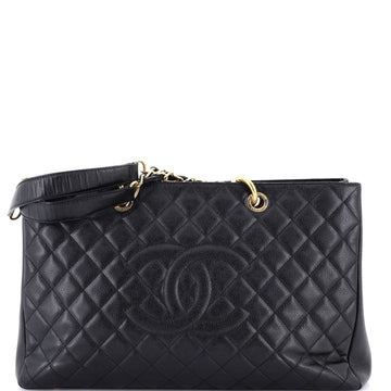 Chanel Grand Shopping Tote Quilted Caviar XL