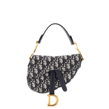 Christian Dior Saddle Handbag Oblique Canvas Mini