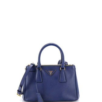 Prada Double Zip Lux Tote Saffiano Leather Small