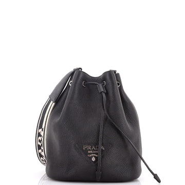 Prada Flou Bucket Bag Vitello Daino Small