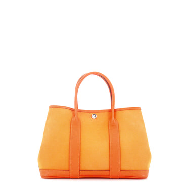 Hermes Garden Party Tote Toile and Leather 30
