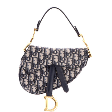 Christian Dior Saddle Handbag Oblique Canvas Mini