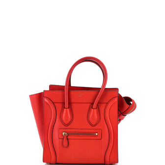 Celine Luggage Bag Grainy Leather Micro