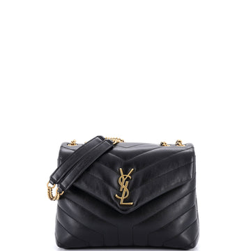 Saint Laurent Loulou Shoulder Bag Matelasse Chevron Leather Small